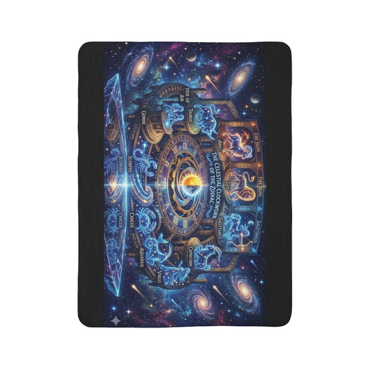 Zodiac Constellation Clock Blanket