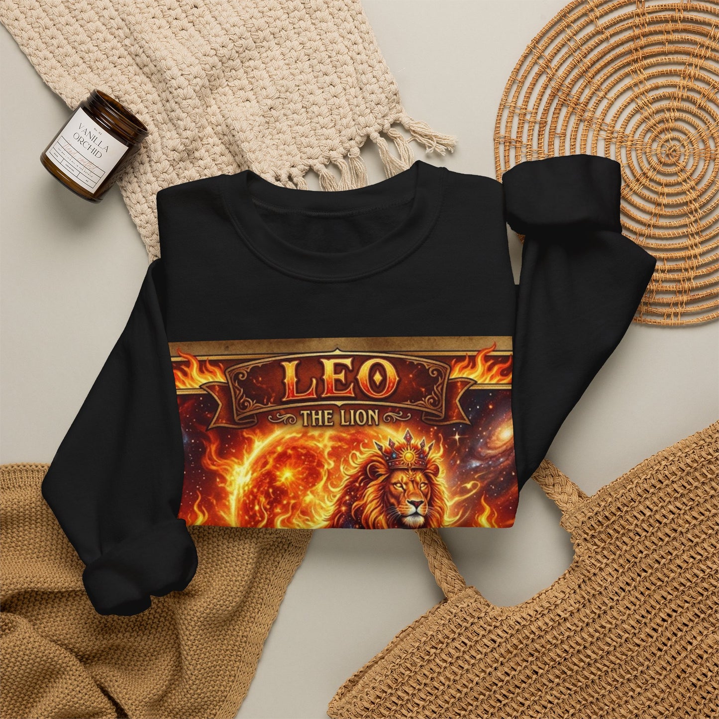 Leo Zodiac Crewneck Sweatshirt