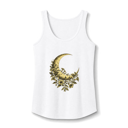 Floral Crescent Moon Tank Top