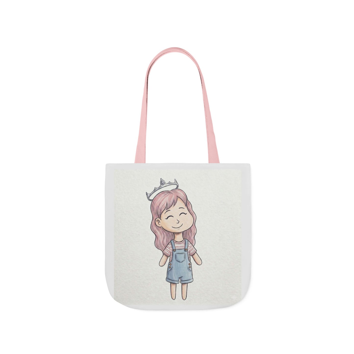 Cute Princess Girl Canvas Tote Bag