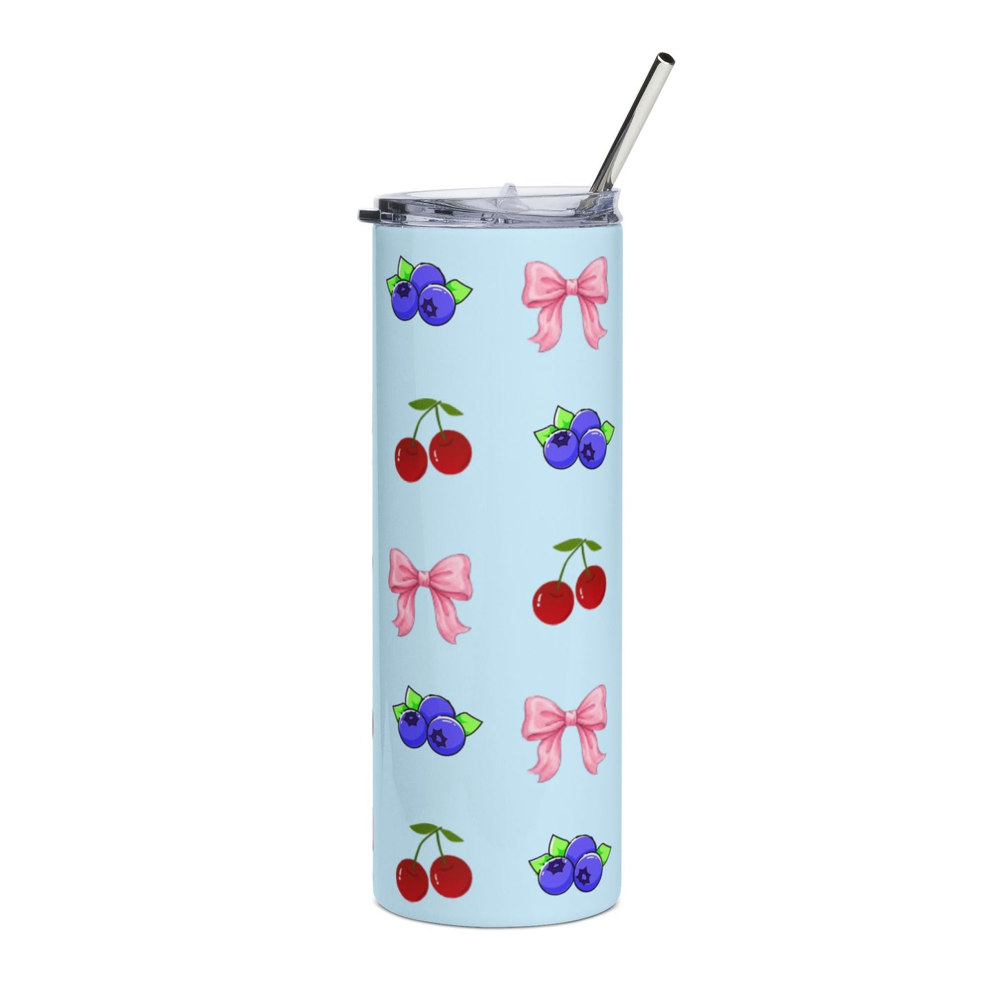 Cherry & Blueberry Stainless Tumbler
