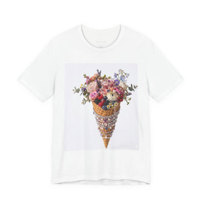 Floral Ice Cream Cone T-Shirt