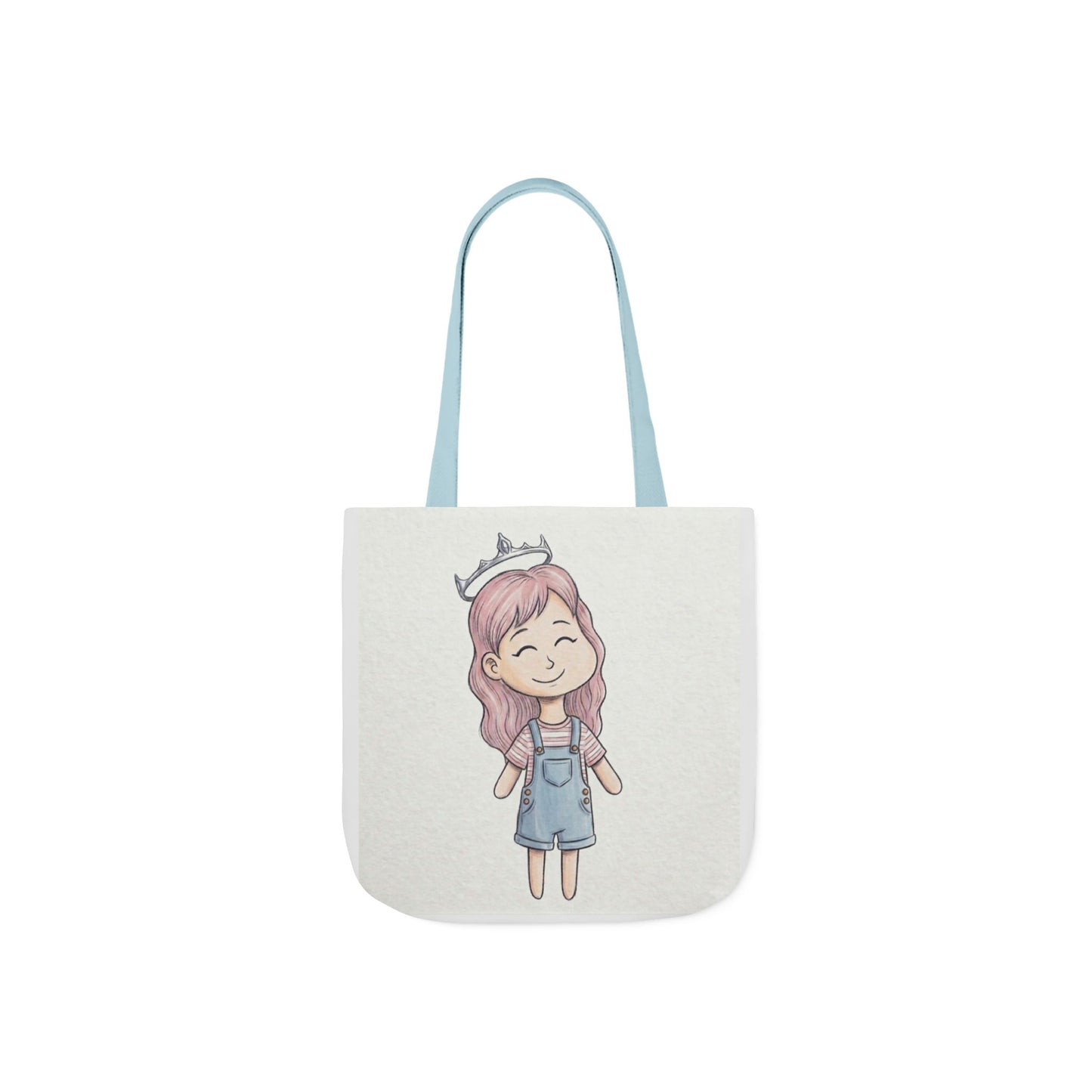 Cute Princess Girl Canvas Tote Bag