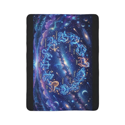 Zodiac Constellation Sherpa Blanket