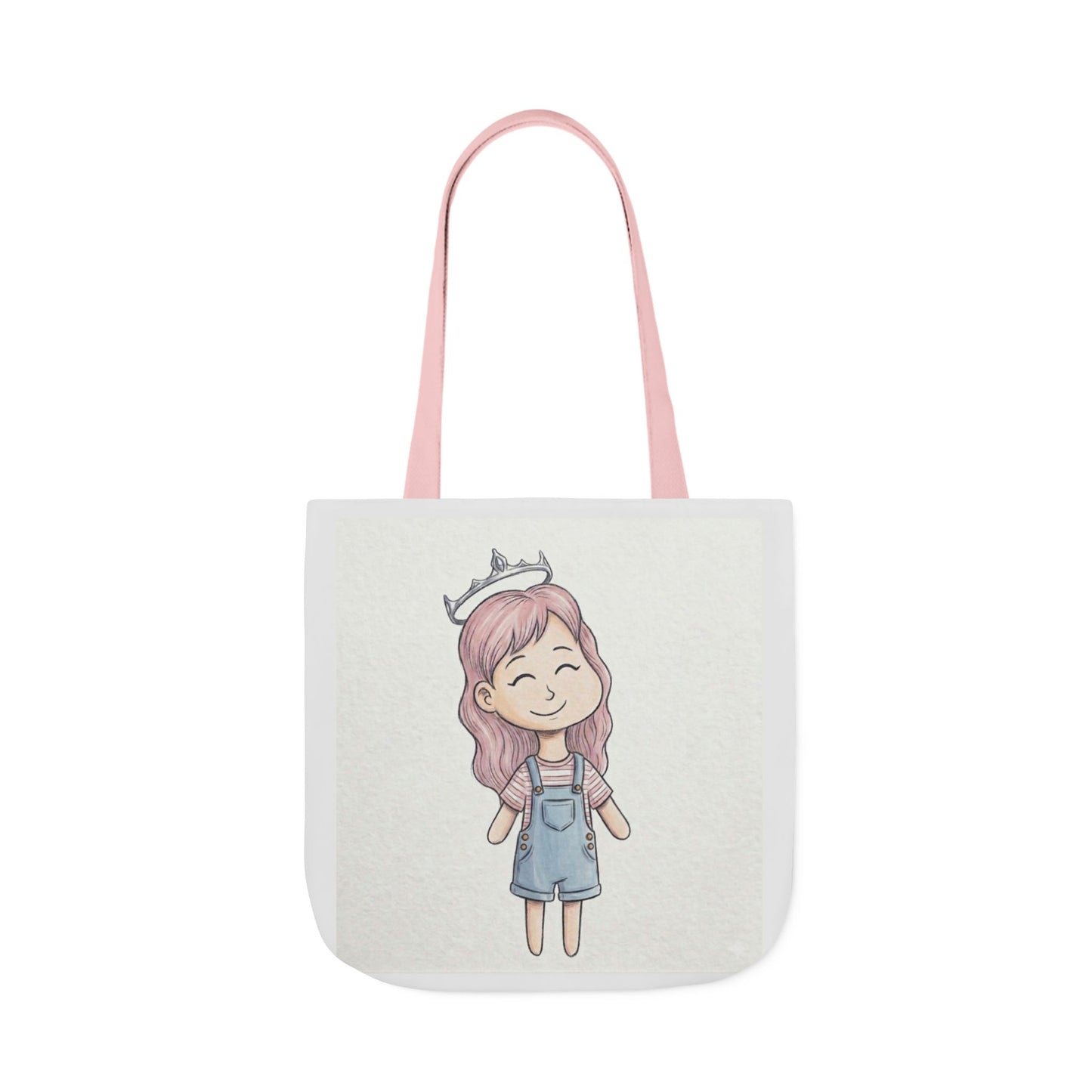 Cute Princess Girl Canvas Tote Bag