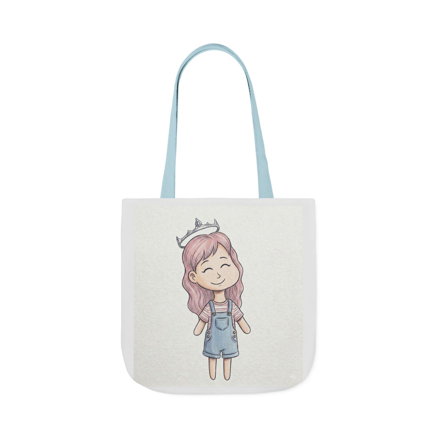Cute Princess Girl Canvas Tote Bag