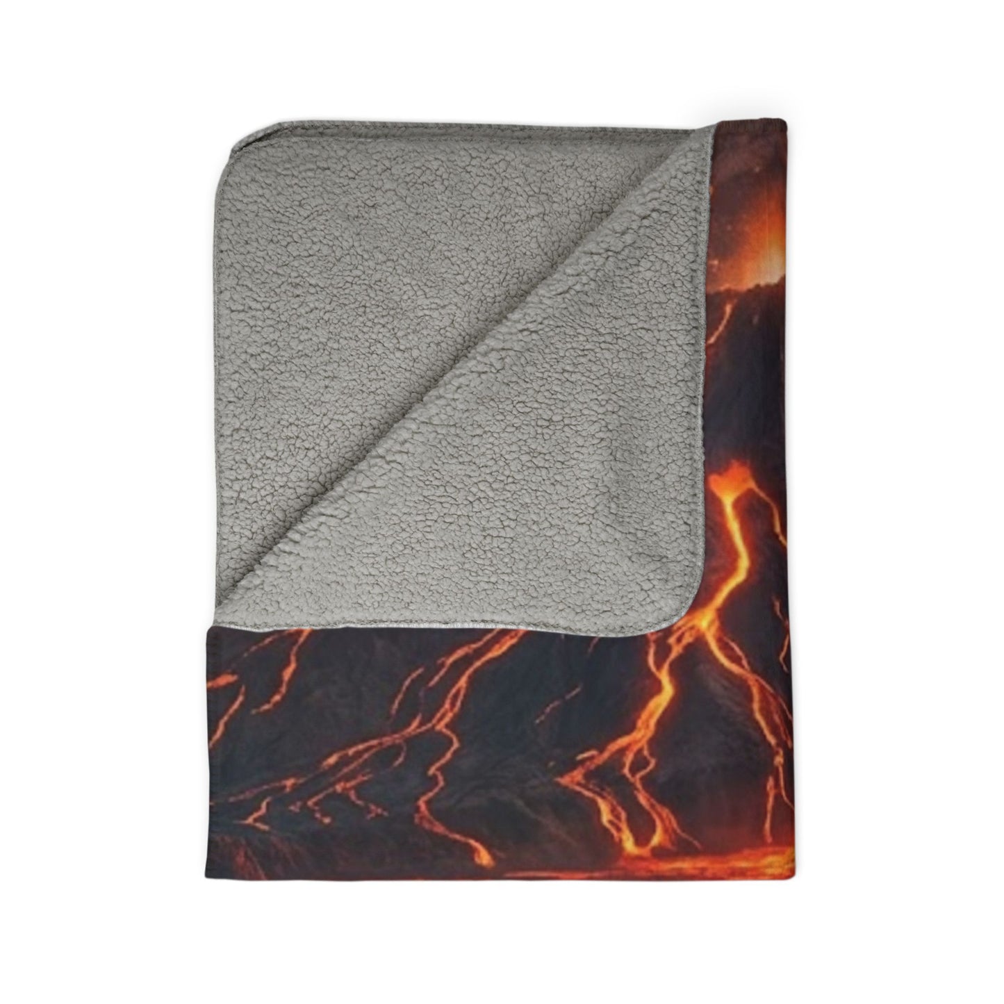 Volcano Eruption Sherpa Blanket
