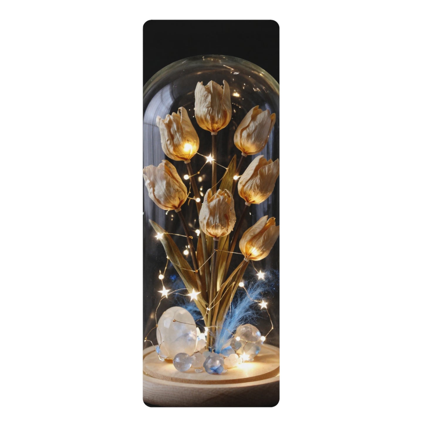Golden Glass Terrarium Yoga Mat