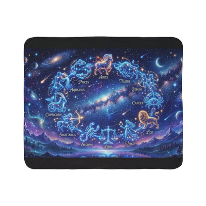 Zodiac Constellation Sherpa Blanket