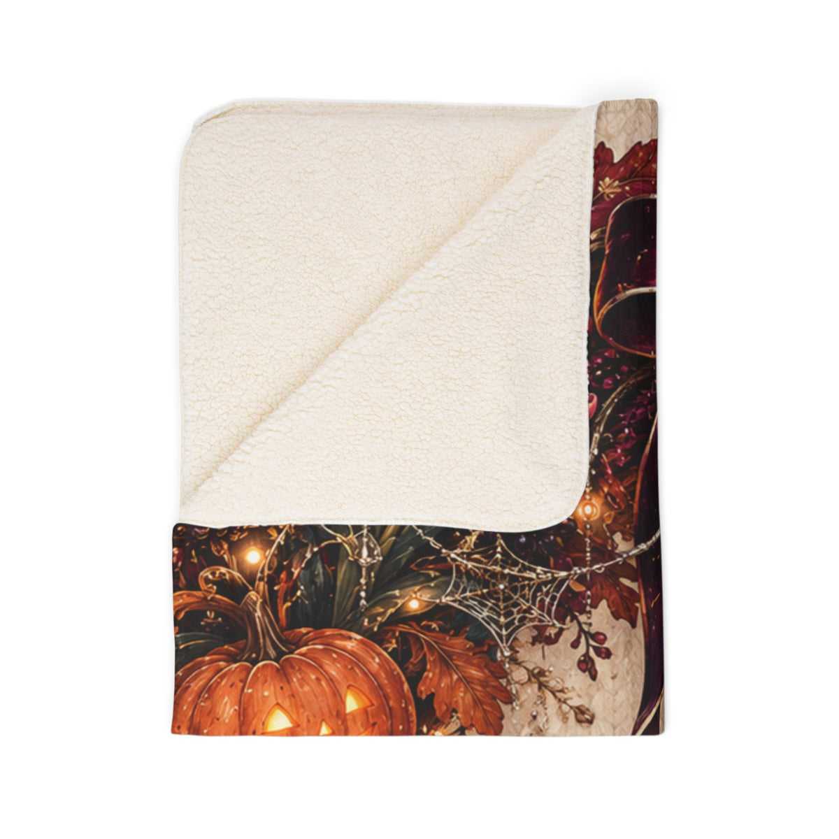 Autumn Wreath Fleece Blanket
