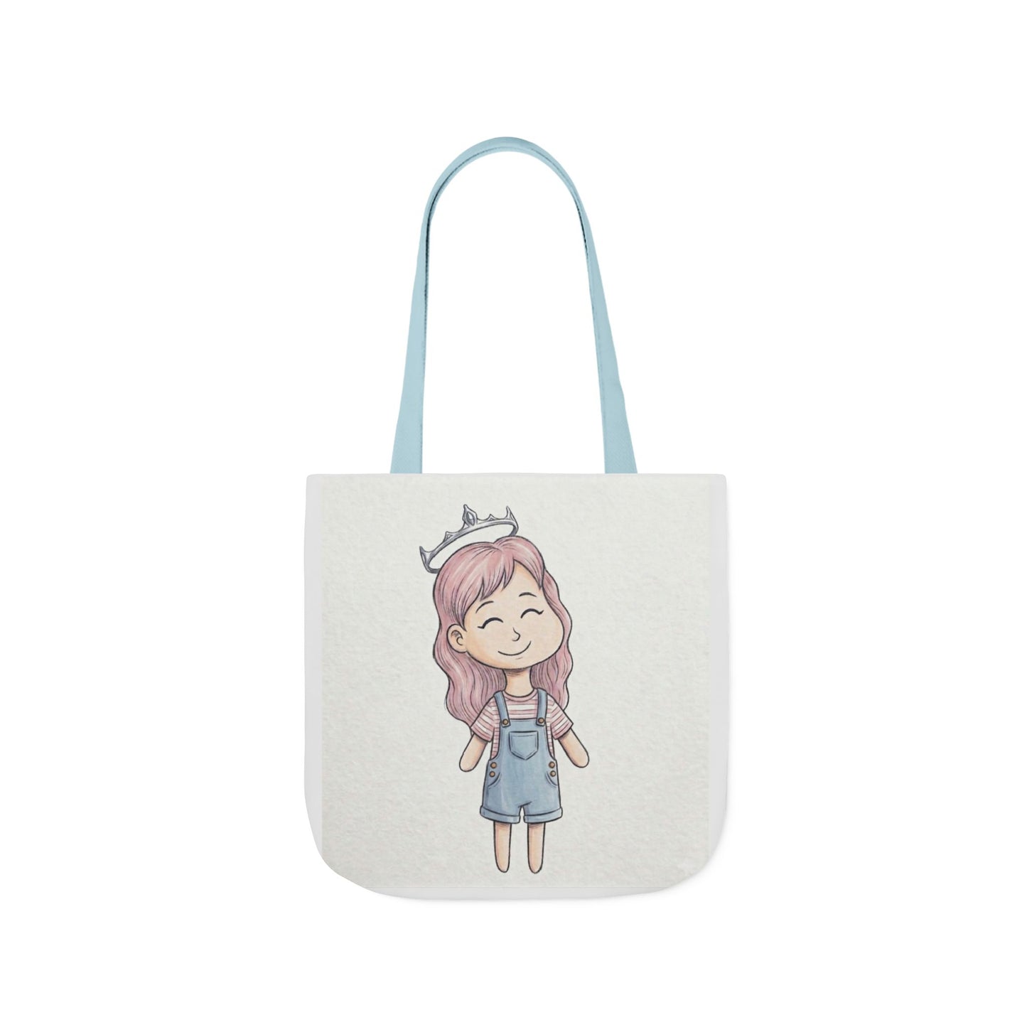 Cute Princess Girl Canvas Tote Bag