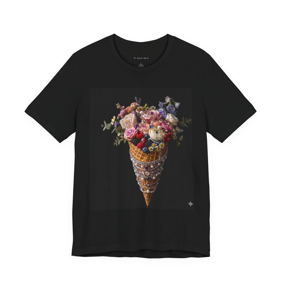 Floral Ice Cream Cone T-Shirt