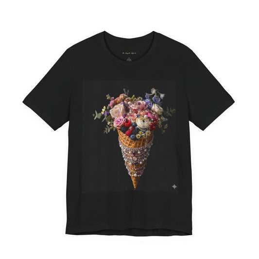 Floral Ice Cream Cone T-Shirt