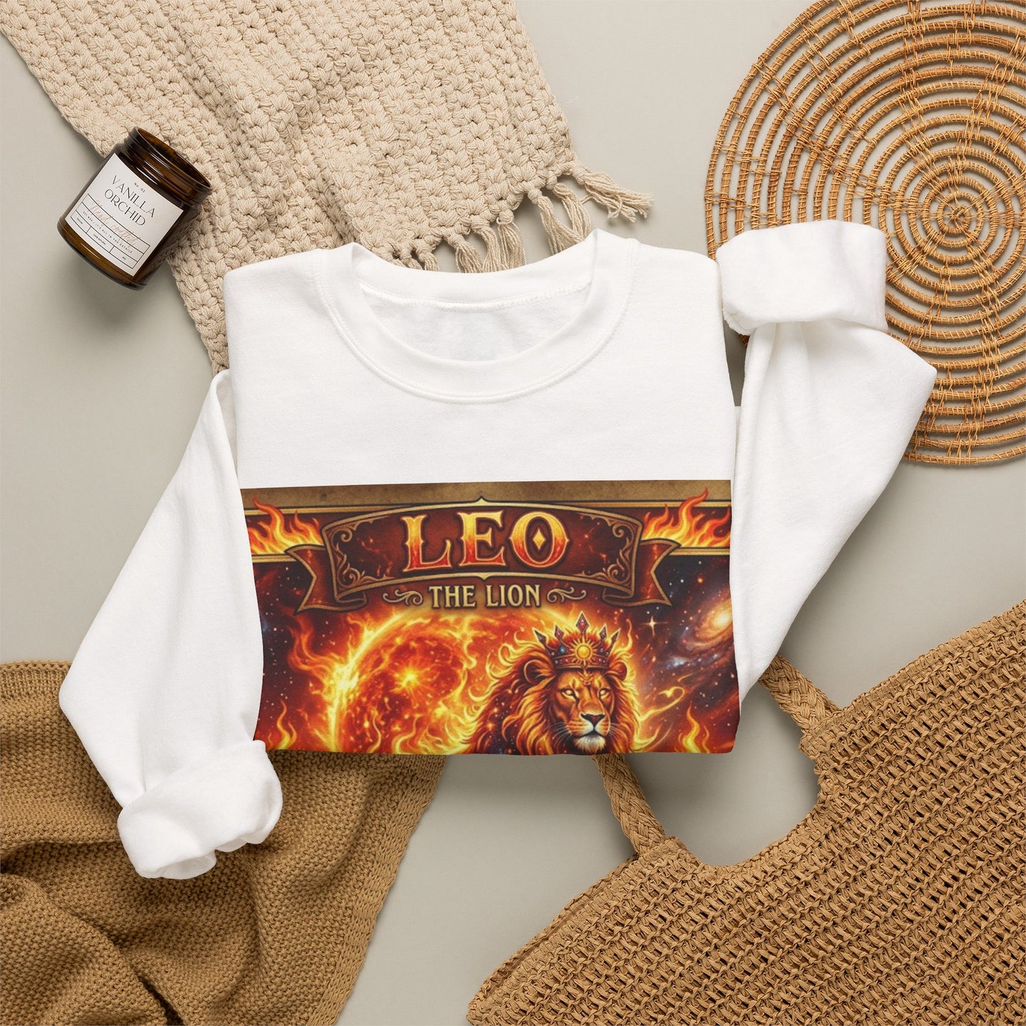 Leo Zodiac Crewneck Sweatshirt
