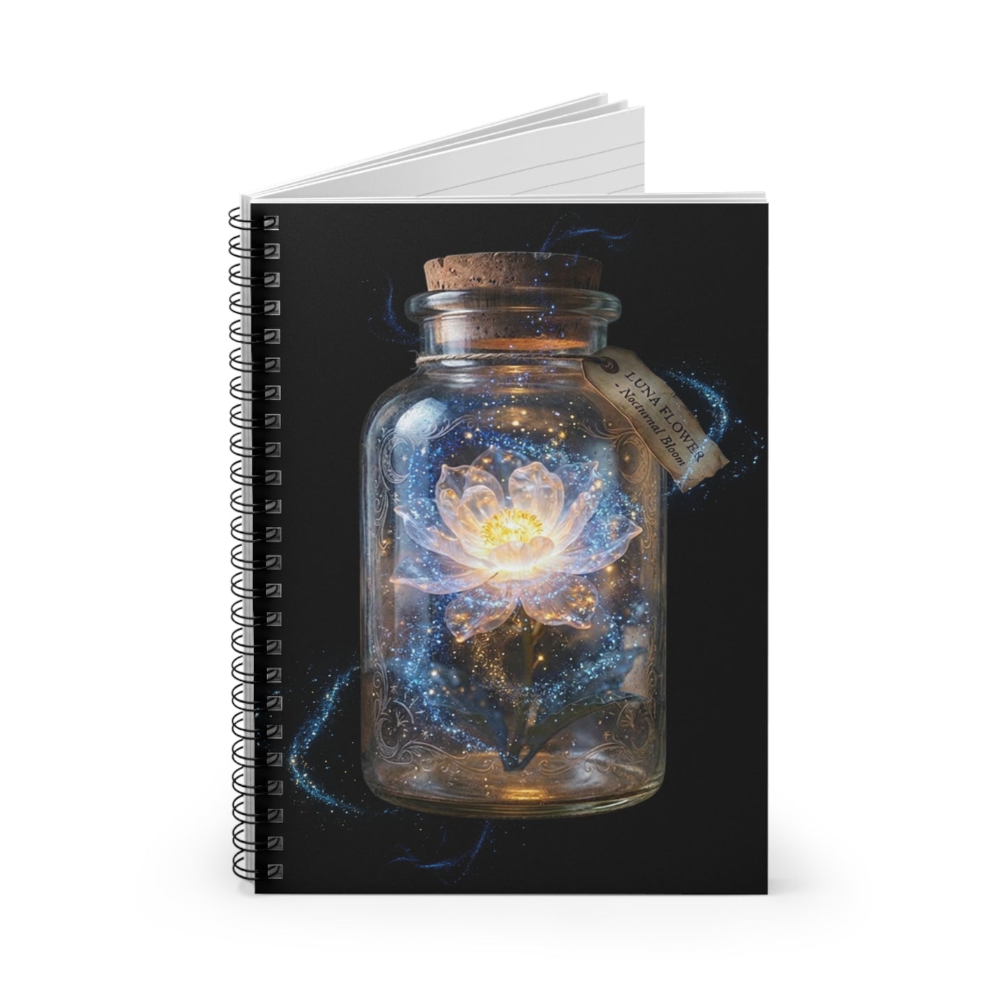 Magic Lotus Jar Spiral Notebook