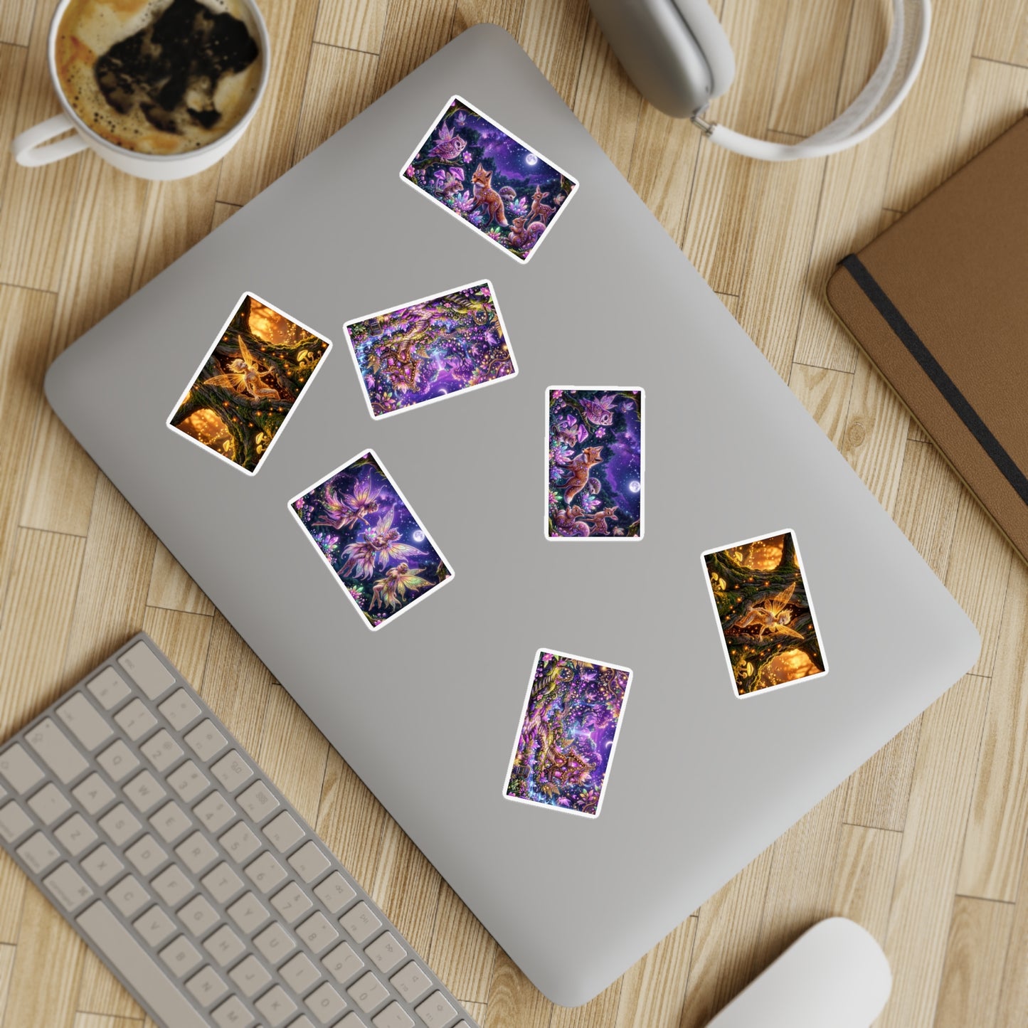 Holographic Fairy Forest Sticker Sheet Bundle — 5pcs