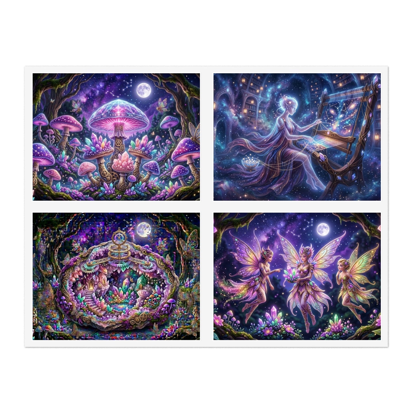 Fantasy Glow Garden Stickers