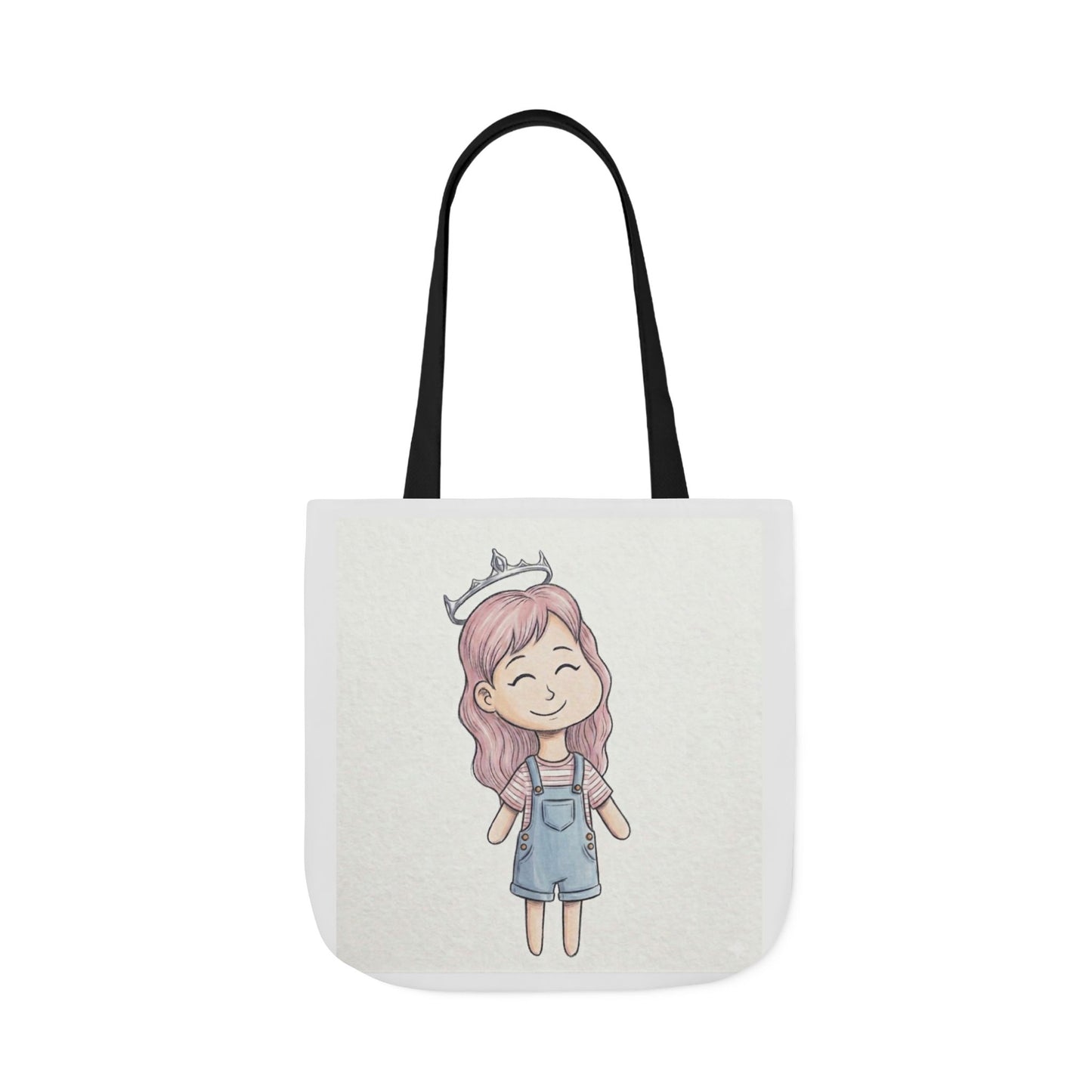 Cute Princess Girl Canvas Tote Bag