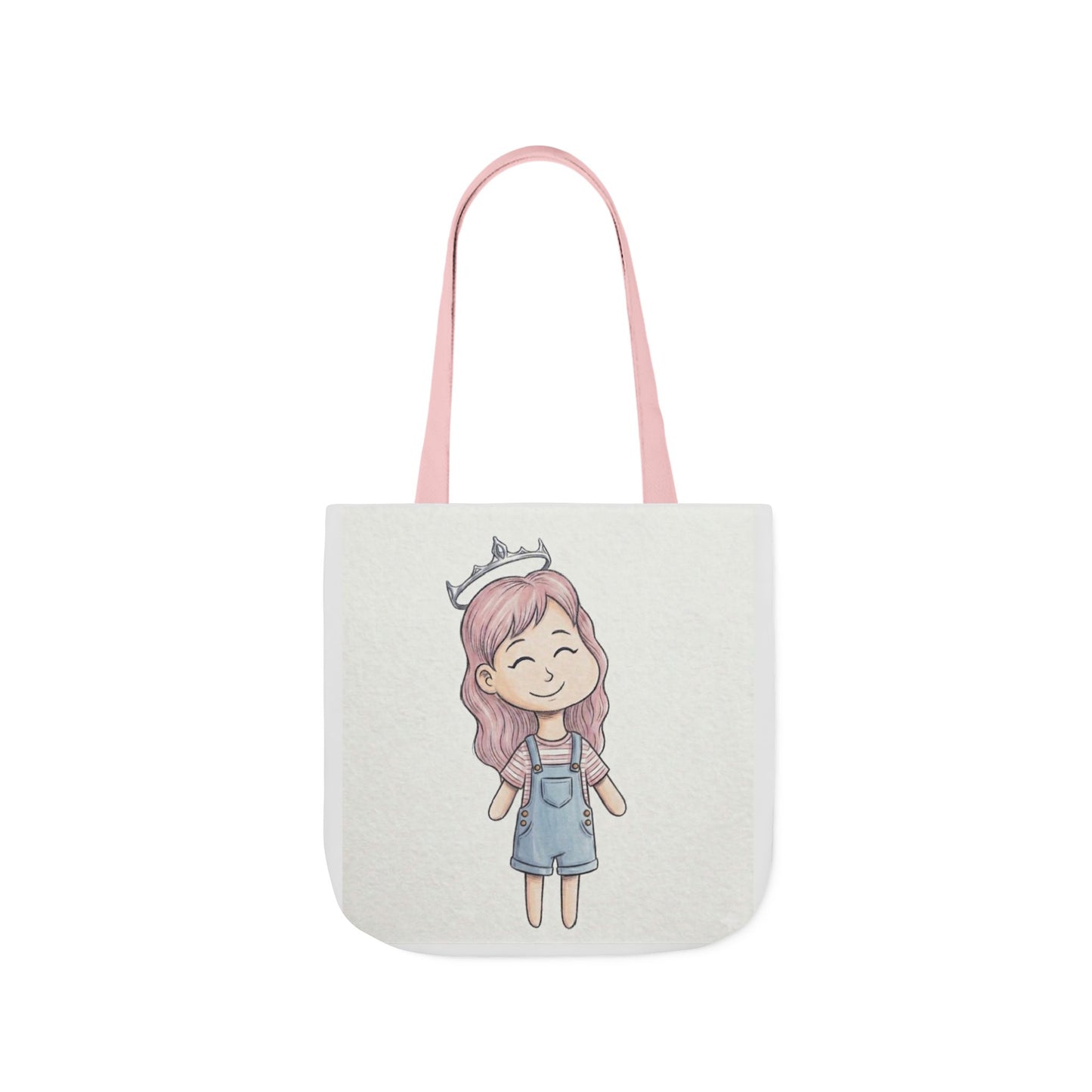Cute Princess Girl Canvas Tote Bag