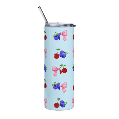 Cherry & Blueberry Stainless Tumbler