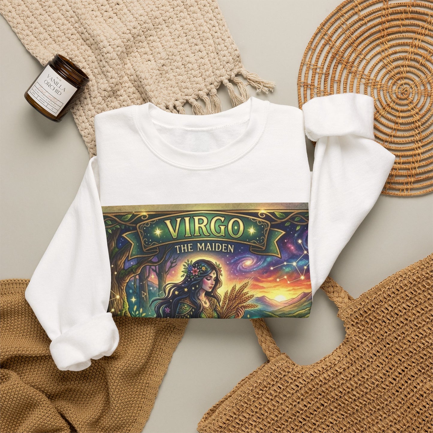 Virgo Zodiac Crewneck Sweatshirt