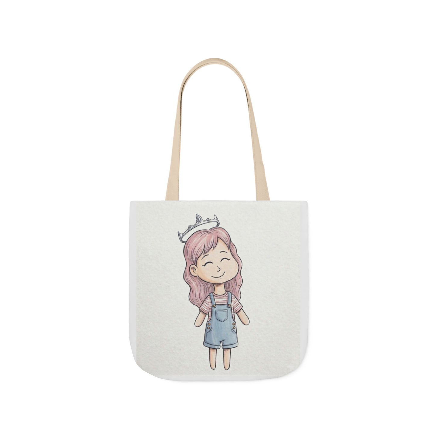 Cute Princess Girl Canvas Tote Bag