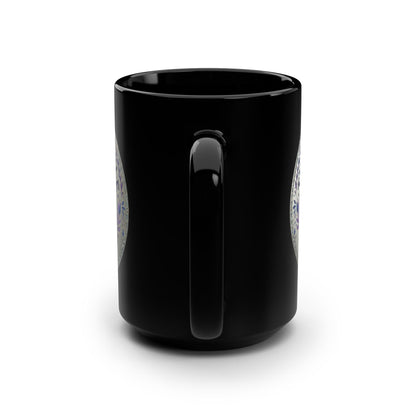 The Tangible Tulip Co. Logo Mug — 15oz Black Ceramic Coffee Cup