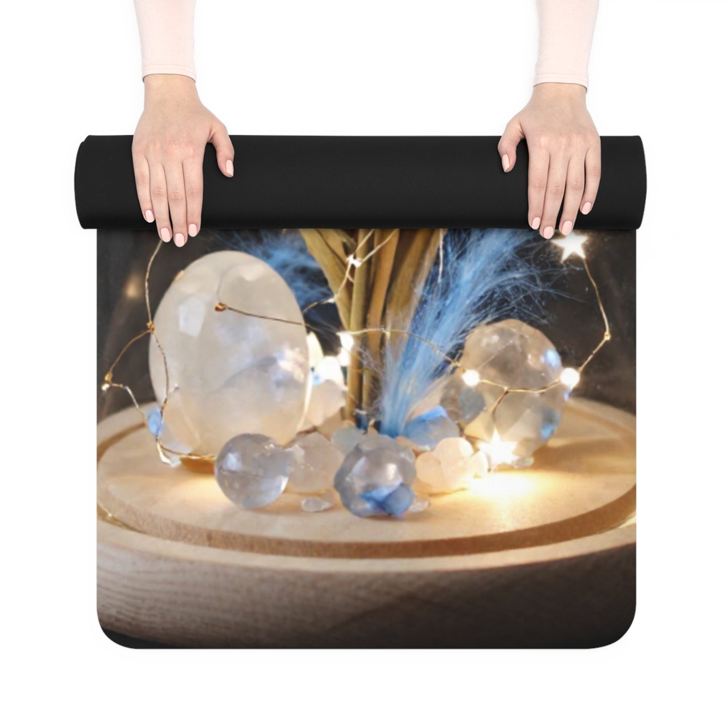 Golden Glass Terrarium Yoga Mat