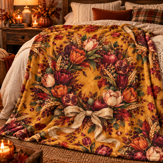 Golden Harvest Fleece Blanket