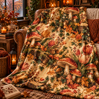 Woodland Harvest Fleece Blanket