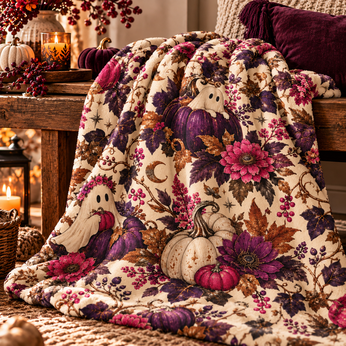 Haunted Garden Fleece Blanket