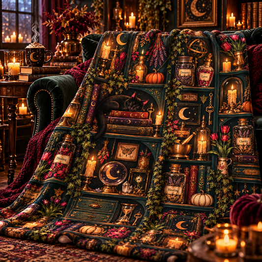 Mystic Apothecary Fleece Blanket