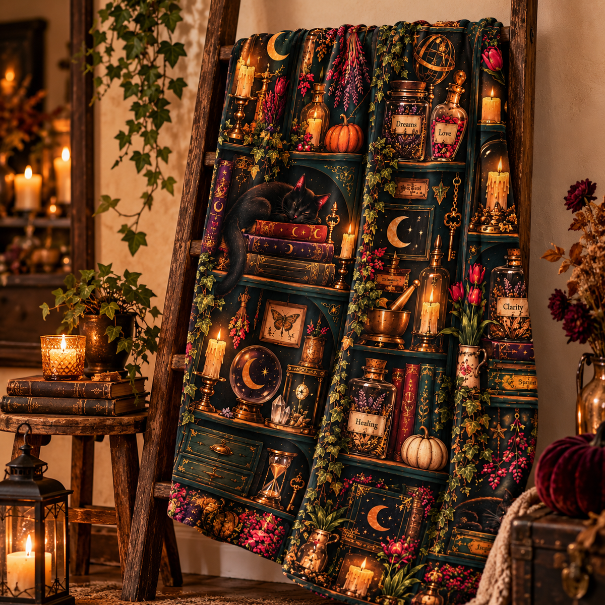 Mystic Apothecary Fleece Blanket