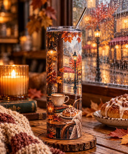 Rainy Cafe Tumbler