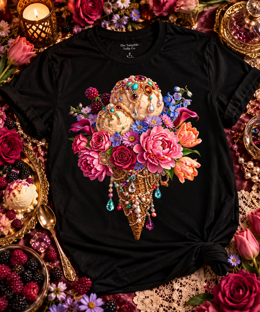 Sweet Bloom Ice Cream Tee