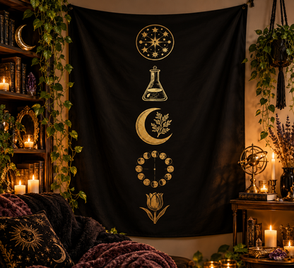 Golden Alchemist Tapestry