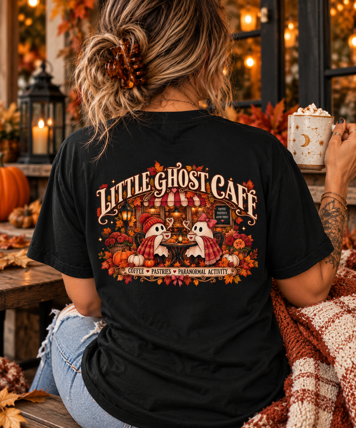 Little Ghost Café Tee