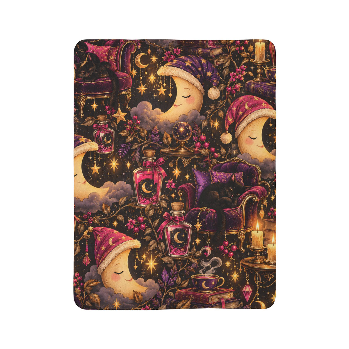 Moonlit Apothecary Fleece Blanket