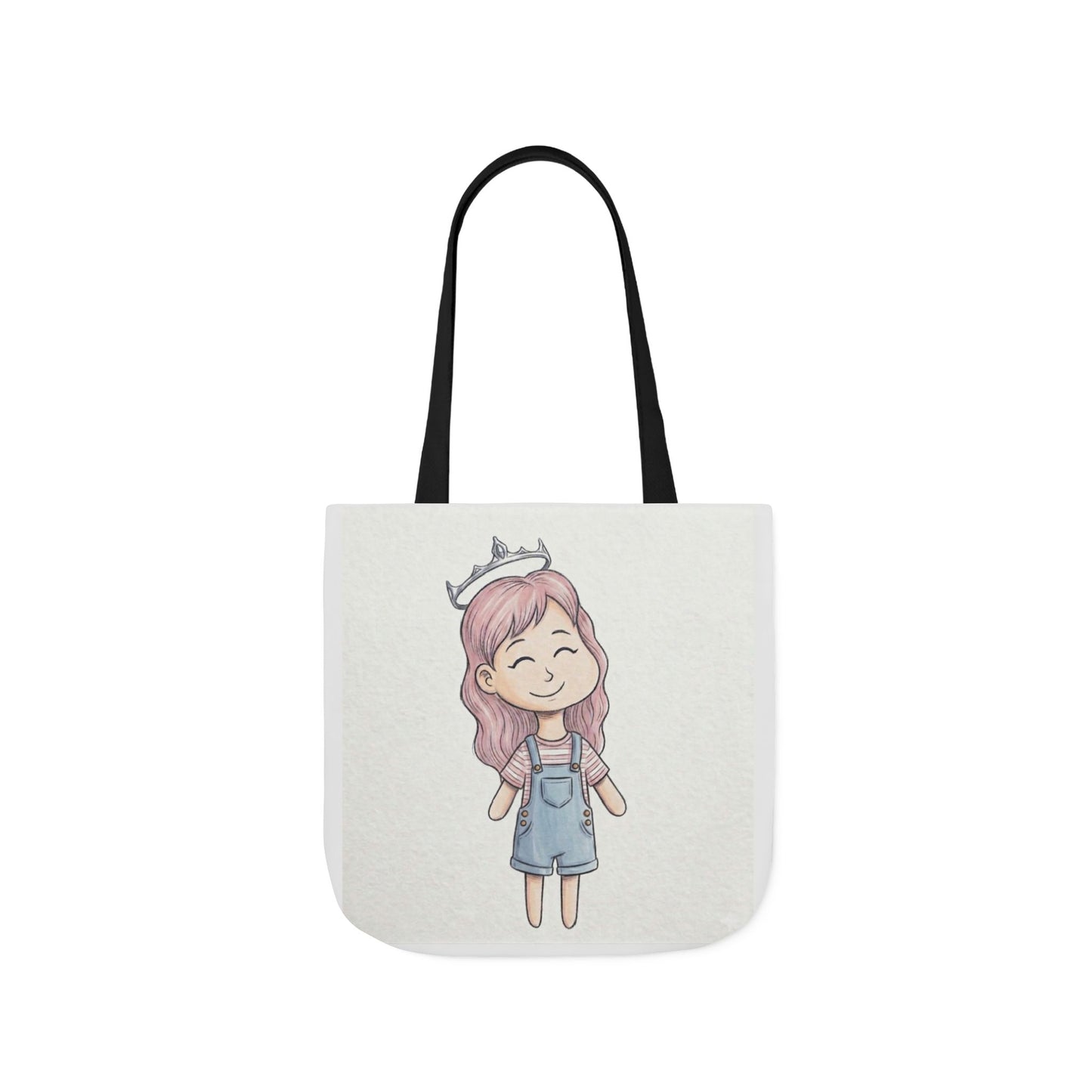 Cute Princess Girl Canvas Tote Bag