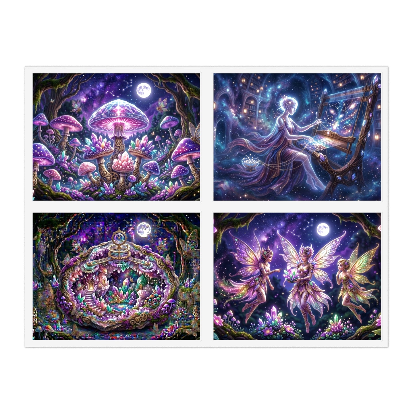 Fantasy Glow Garden Stickers