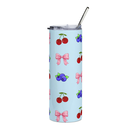 Cherry & Blueberry Stainless Tumbler