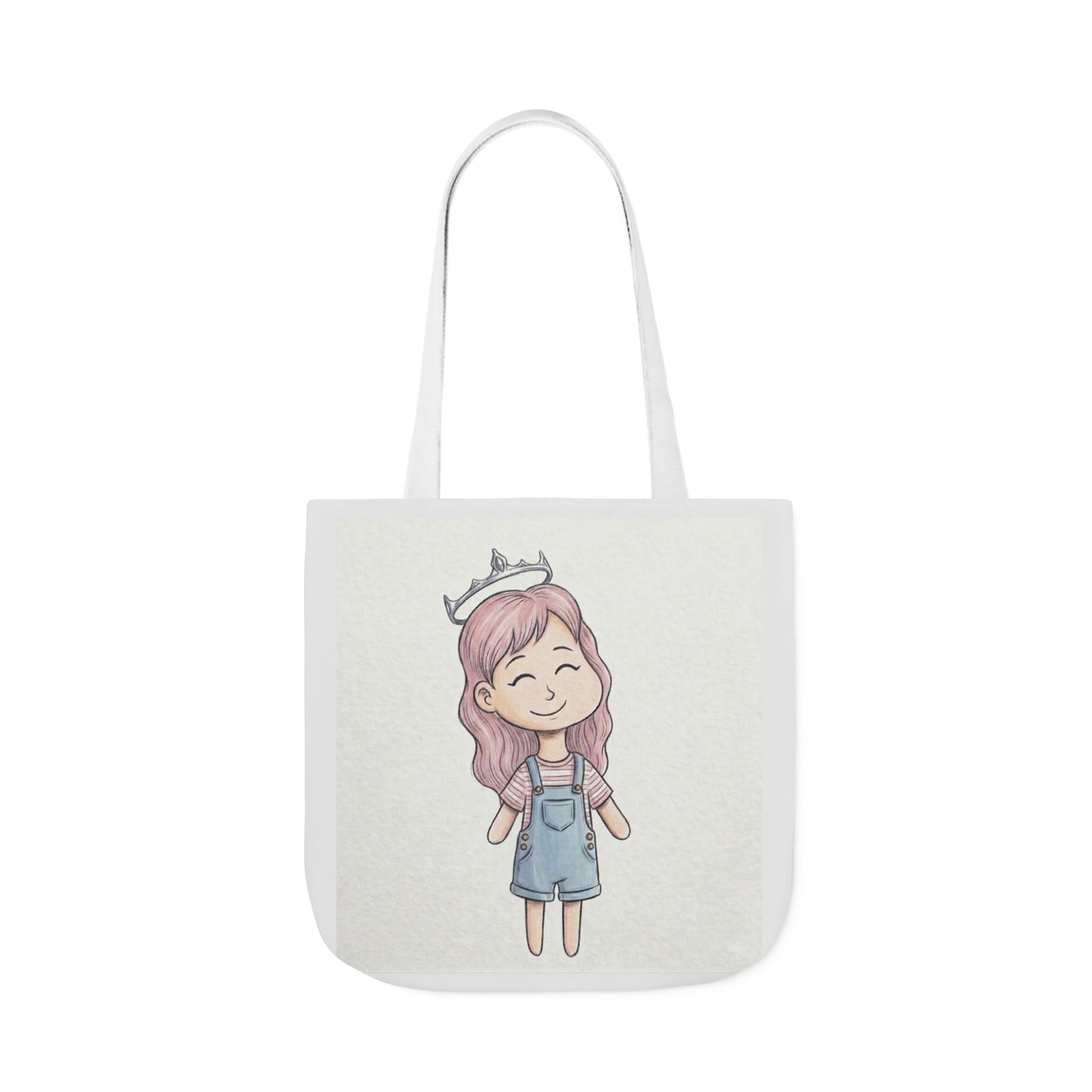 Cute Princess Girl Canvas Tote Bag