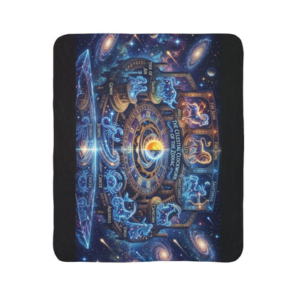 Zodiac Constellation Clock Blanket