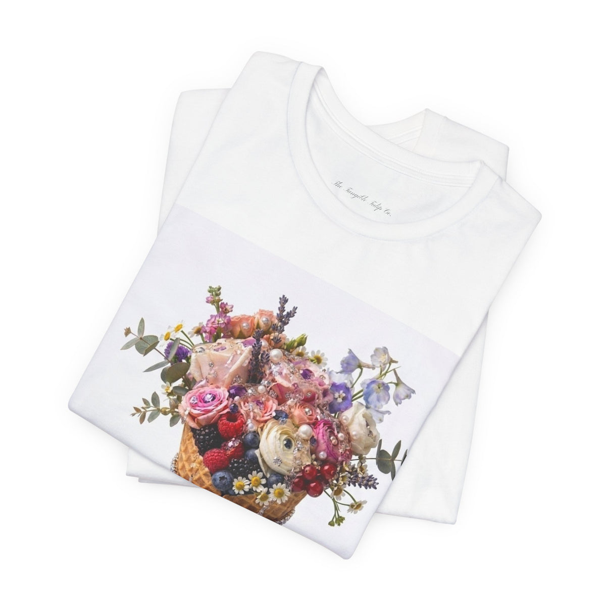 Floral Ice Cream Cone T-Shirt