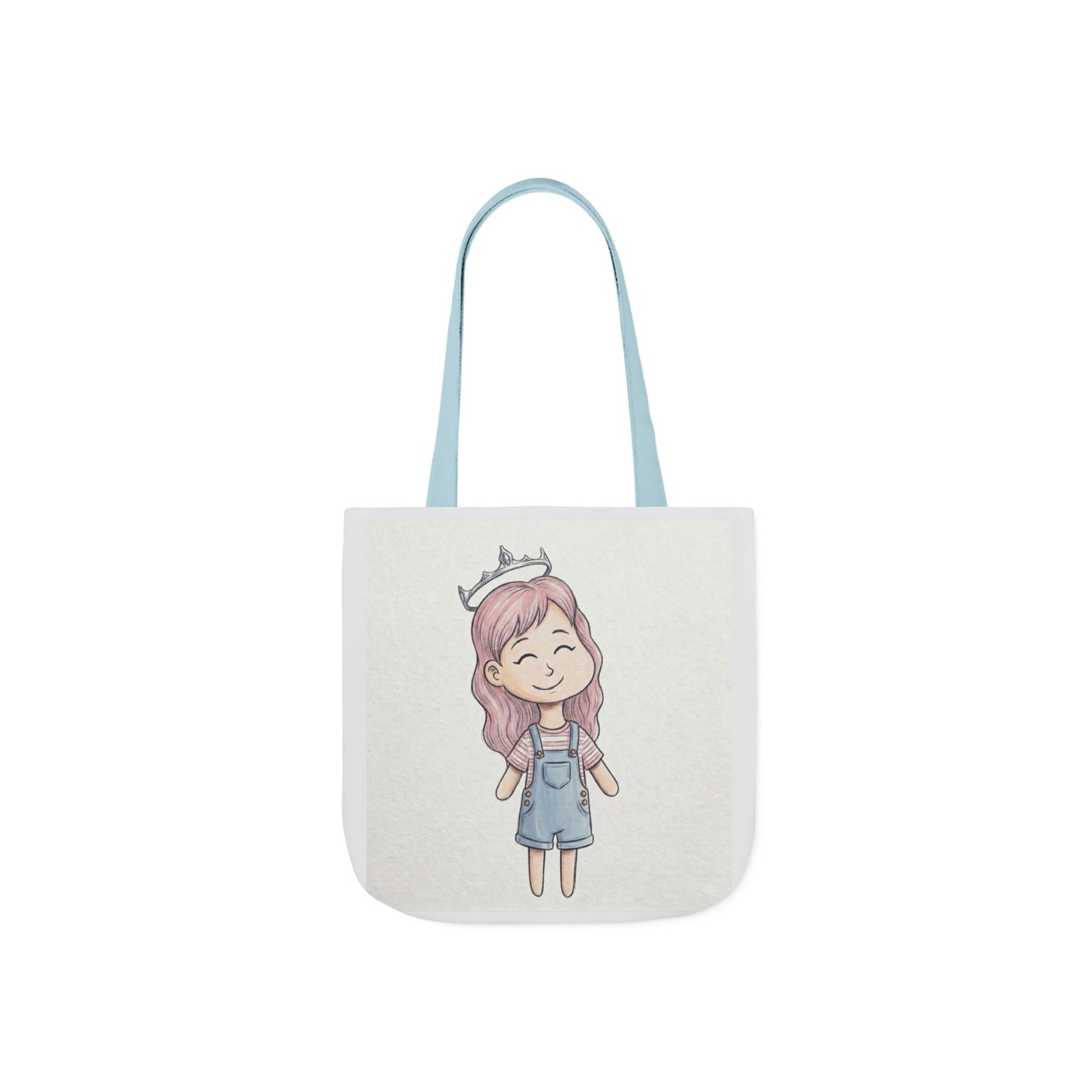 Cute Princess Girl Canvas Tote Bag