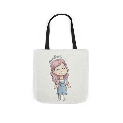Cute Princess Girl Canvas Tote Bag
