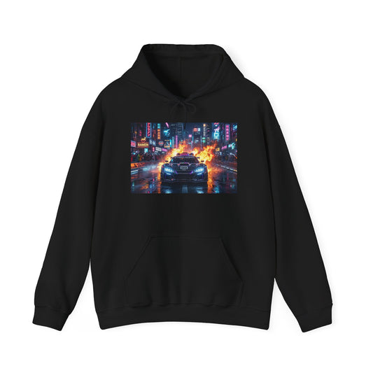 Neon City Night Racing Hoodie