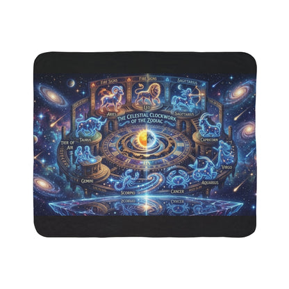 Zodiac Constellation Clock Blanket