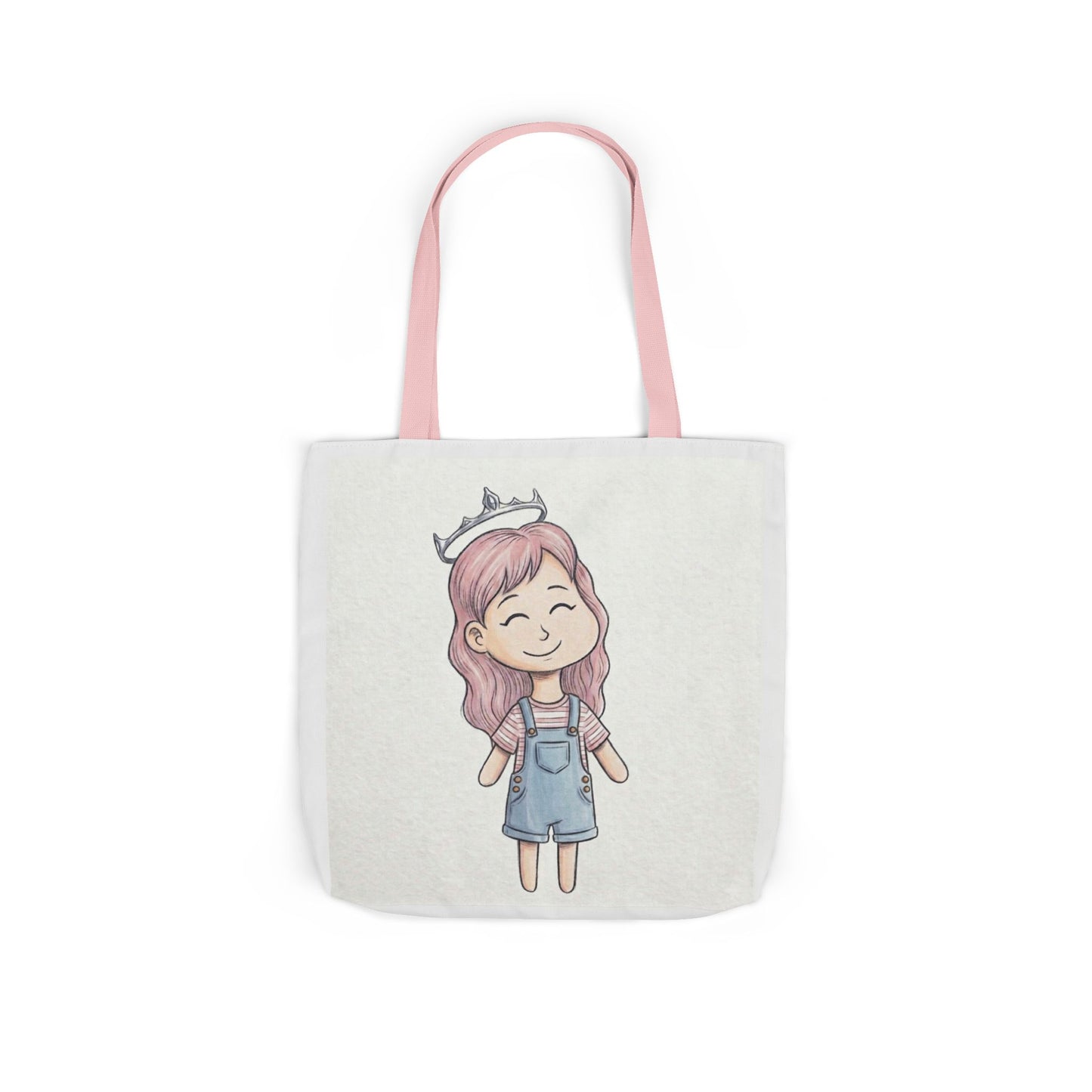 Cute Princess Girl Canvas Tote Bag