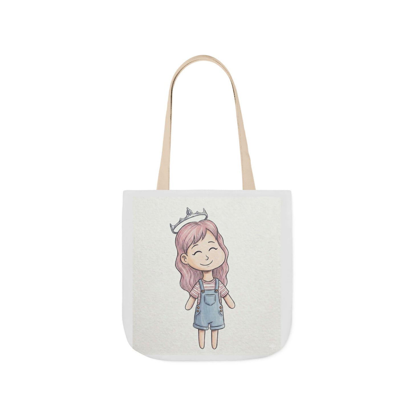 Cute Princess Girl Canvas Tote Bag